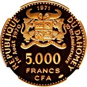 5000 Francs Independence obverse image