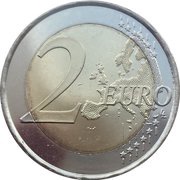 2 Euros reverse image