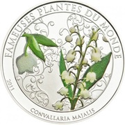 100 Francs CFA Convallaria majalis reverse image