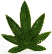 100 Francs CFA Cannabis Sativa reverse image