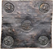 Rouble - Ekaterina I Plate money obverse image