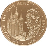 100 Francs CFA Benedikt XVI reverse image