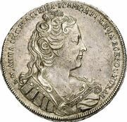 Ruble - Anna Pattern; with Order of St. Andrew obverse image