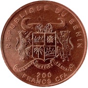 200 Francs CFA Tyrannosaurus Rex obverse image