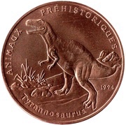 200 Francs CFA Tyrannosaurus Rex reverse image