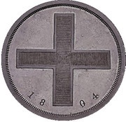 Ruble - Aleksandr I Pattern, Russia, 1804 reverse image