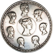 1½ Rouble / 10 Zlotys - Nikolai I Imperial Family; "Р.П. УТКИНЪ", Russia, 1836 reverse image
