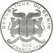 500 Francs CFA World Cup obverse image