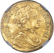 Ducat - Peter I Trade Coinage obverse image