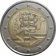 2 Euros Customs Agreement obverse image