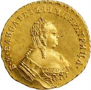 Ducat - Elizabeth Trade Coinage; Piedfort obverse image
