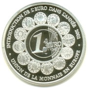 500 Francs CFA Euro Introduction, Benin, 2002 reverse image