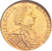 2 Ducats - Peter I Double Chervonets; Trade Coinage; Novodel obverse image