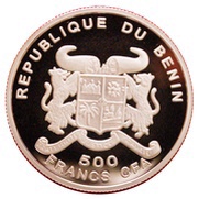 500 Francs CFA A. Einstein obverse image