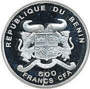 500 Francs CFA L.van Beethoven obverse image