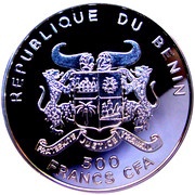 500 Francs CFA Year of the Dragon obverse image