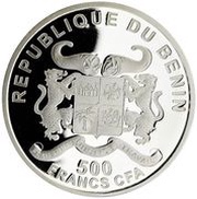 500 Francs CFA Pope Paul VI obverse image
