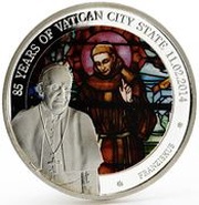 500 Francs CFA Pope Francis I reverse image
