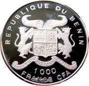 1000 Francs CFA Olympics obverse image