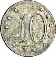 10 Kopeks - Ekaterina II, Russia, 1787 reverse image