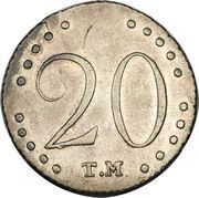 20 Kopeks - Ekaterina II, Russia, 1787 reverse image