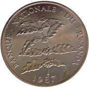 5 Francs, Rwanda, 1974-1987 reverse image