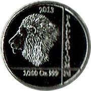 10 Amafaranga Lion; palladium reverse image