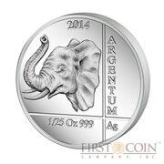 10 Amafaranga Elephant; silver reverse image