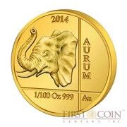 10 Amafaranga Elephant; gold reverse image