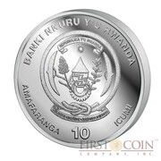 10 Amafaranga Elephant; palladium obverse image