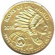 10 Amafaranga Indian head reverse image