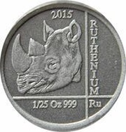 10 Amafaranga Rhinoceros; ruthenium reverse image