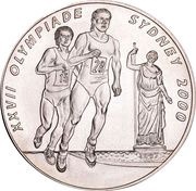 1000 Francs CFA 2000 Summer Olympics, Benin, 1997 reverse image