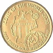 10 Amafaranga German Reunification reverse image