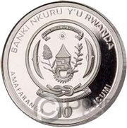 10 Amafaranga Atoms obverse image