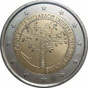 2 Euros Universal Declaration of Human Rights obverse image