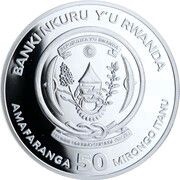 50 Amafaranga Elephant obverse image
