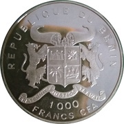 1000 Francs CFA Summer Olympics obverse image