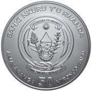 50 Amafaranga Rhinoceros obverse image