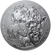 50 Amafaranga Rhinoceros reverse image