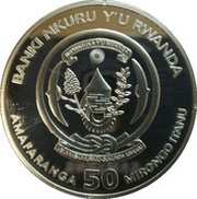 50 Amafaranga Cape buffalo obverse image