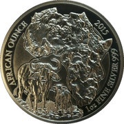 50 Amafaranga Cape buffalo, Rwanda, 2015 reverse image