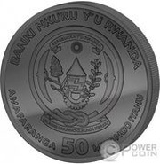 50 Amafaranga Suricate; plated obverse image