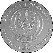 50 Amafaranga Year of the Rat obverse image