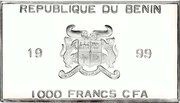 1000 Francs CFA Elephant obverse image