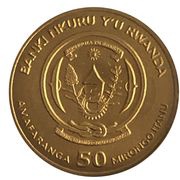 50 Amafaranga Gorilla; half obverse image