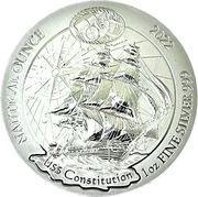 50 Amafaranga USS Constitution reverse image