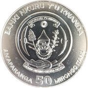 50 Amafaranga Year of the Rabbit obverse image