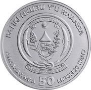 50 Amafaranga Year of the Dragon obverse image