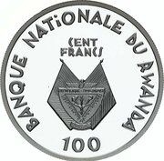 100 Francs Nelson Mandela obverse image